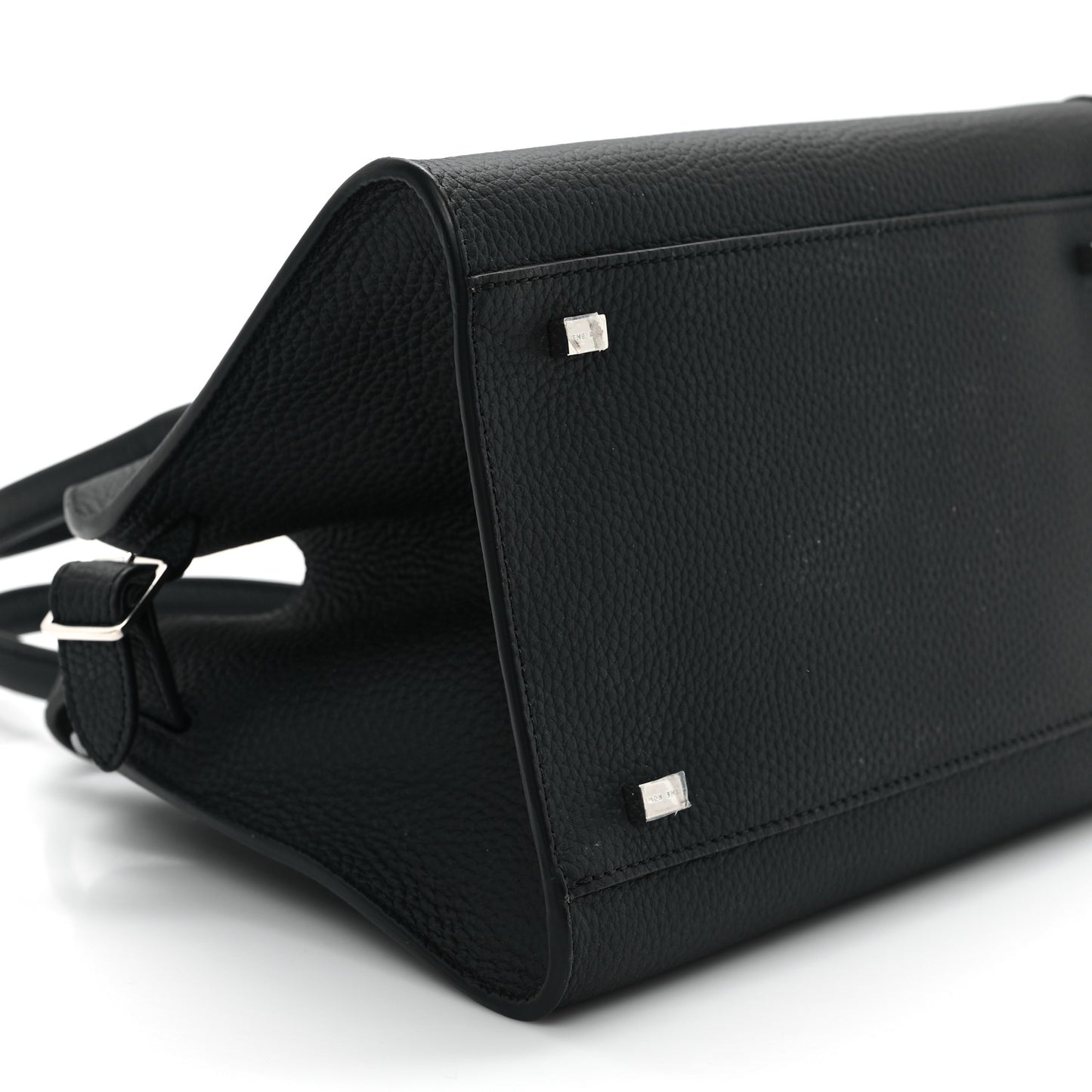 Grained Calfskin Soft Margaux 10 Bag Black