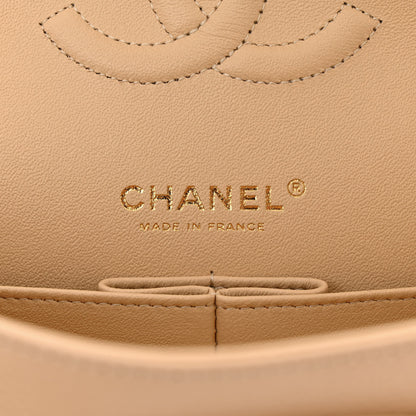 Chanel Caviar Quilted Medium Double Flap Beige Clair 6 of 11