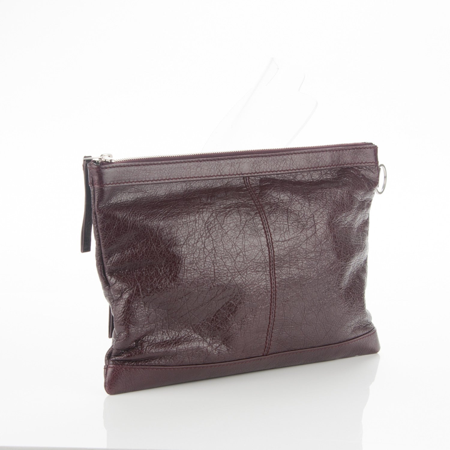 Balenciaga Agneau Arena Classic Hardware Medium Clip Acajou Fonce 3 of 7