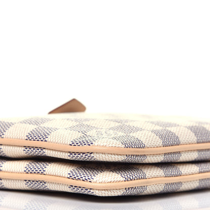 Louis Vuitton Damier Azur Double Zip Pochette 8 of 10