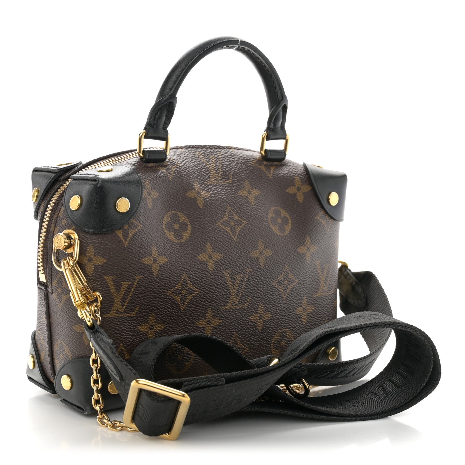 Louis Vuitton Monogram Petite Malle Souple Black 3 of 10