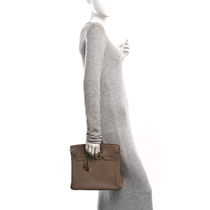 Hermes Chevre De Coromandel HAC Birkin 28 Etoupe 2 of 12