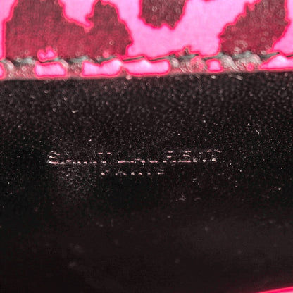Saint Laurent Calfskin Monogram Leopard Print Mini Candy Crossbody Pink Black 6 of 7