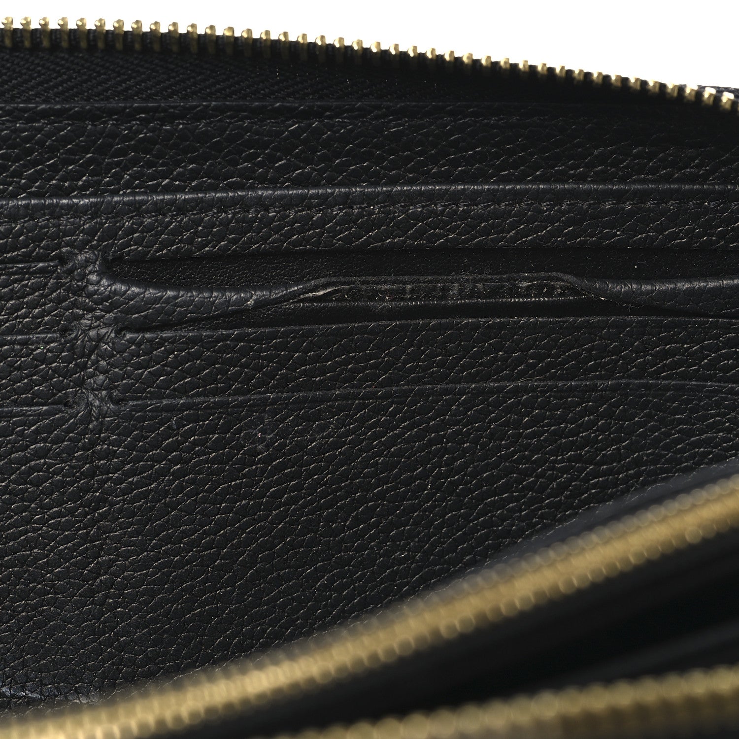 Louis Vuitton Empreinte Monogram Giant Zippy Wallet Black Beige 7 of 9