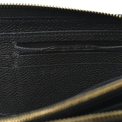 Louis Vuitton Empreinte Monogram Giant Zippy Wallet Black Beige 7 of 9