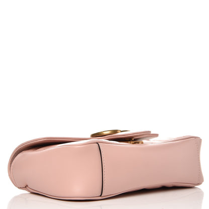 Gucci Calfskin Matelasse Mini GG Marmont Shoulder Bag Perfect Pink 4 of 8