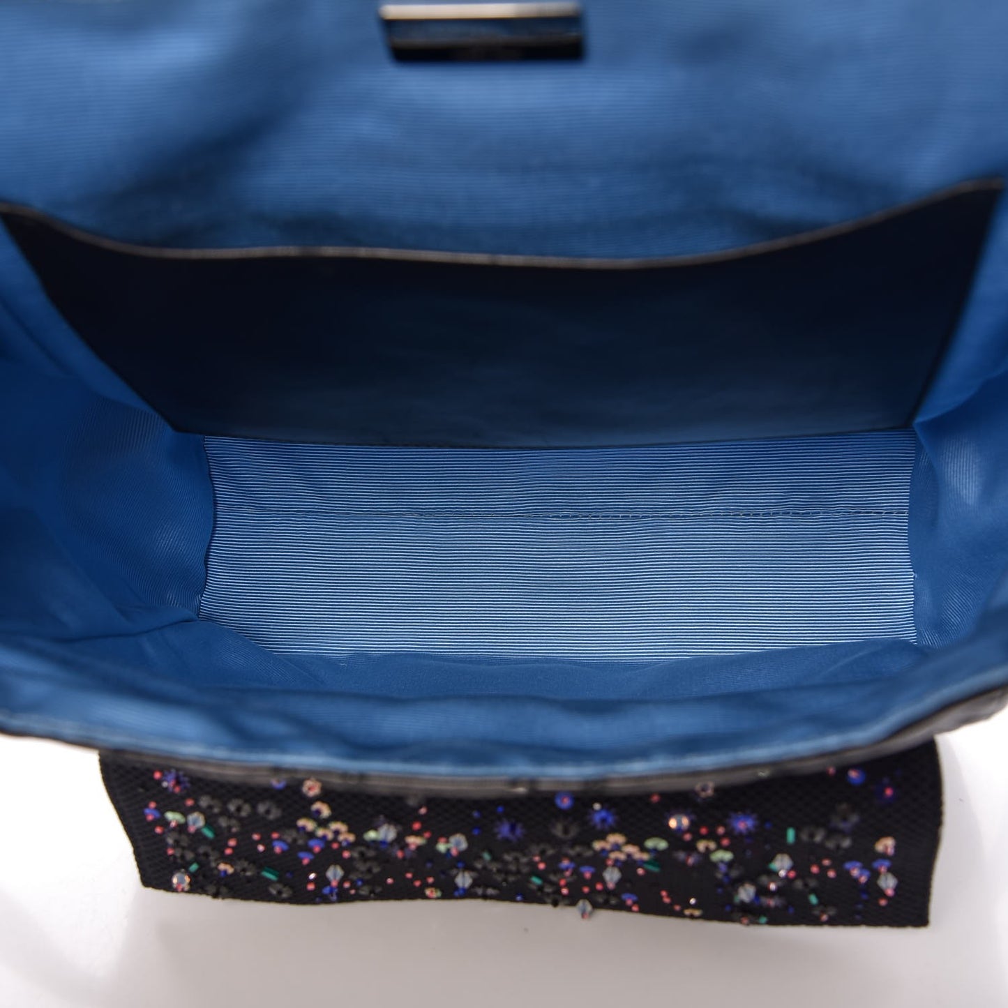 Lambskin Cannage Embellished Small Stardust Backpack Light Blue Black