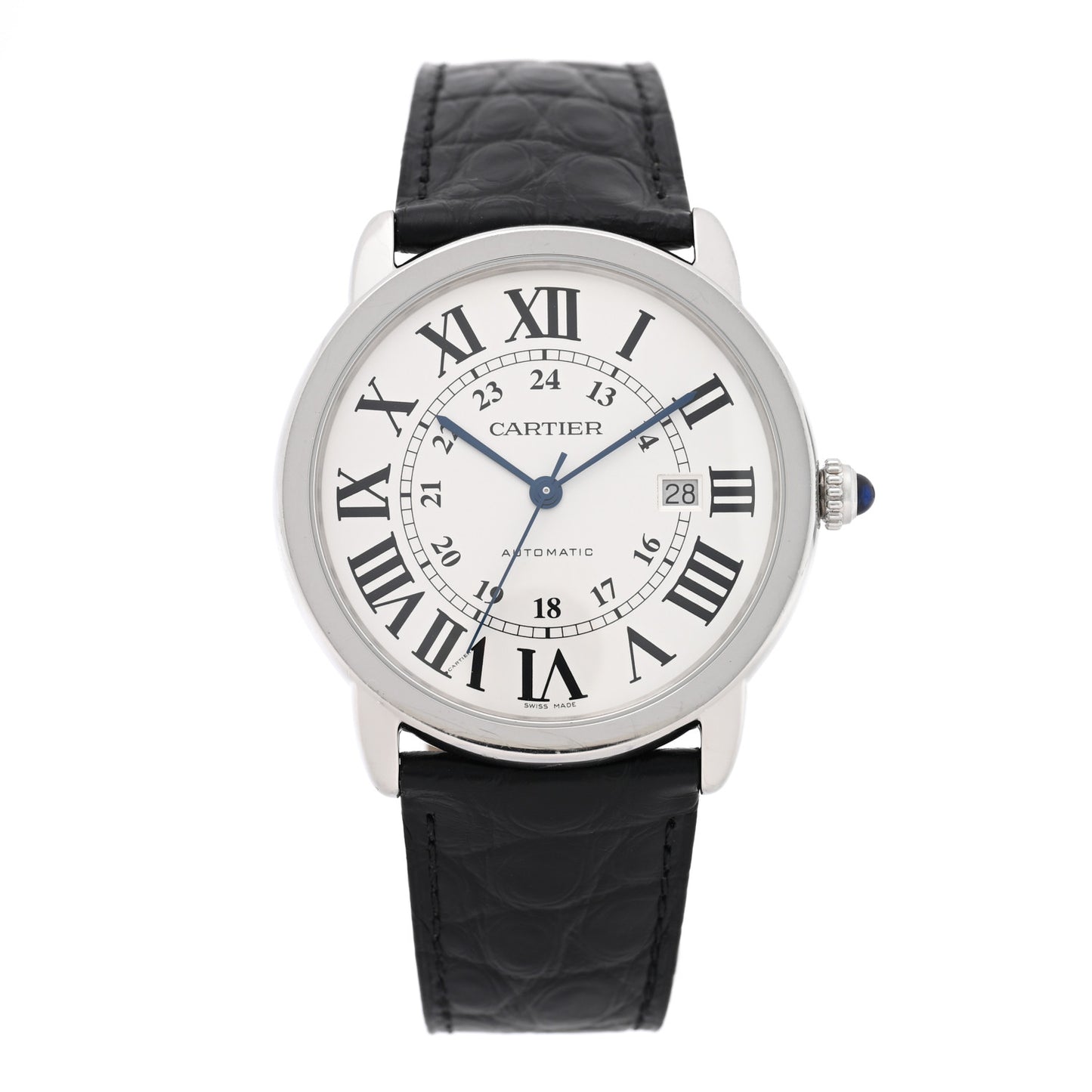Stainless Steel Alligator 42mm Ronde Solo Automatic Watch