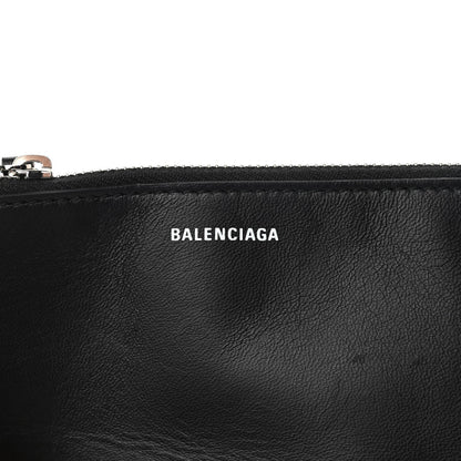 Balenciaga Grained Calfskin Winter 18 Campaign Medium Supermarket Tote Red Blue 7 of 12