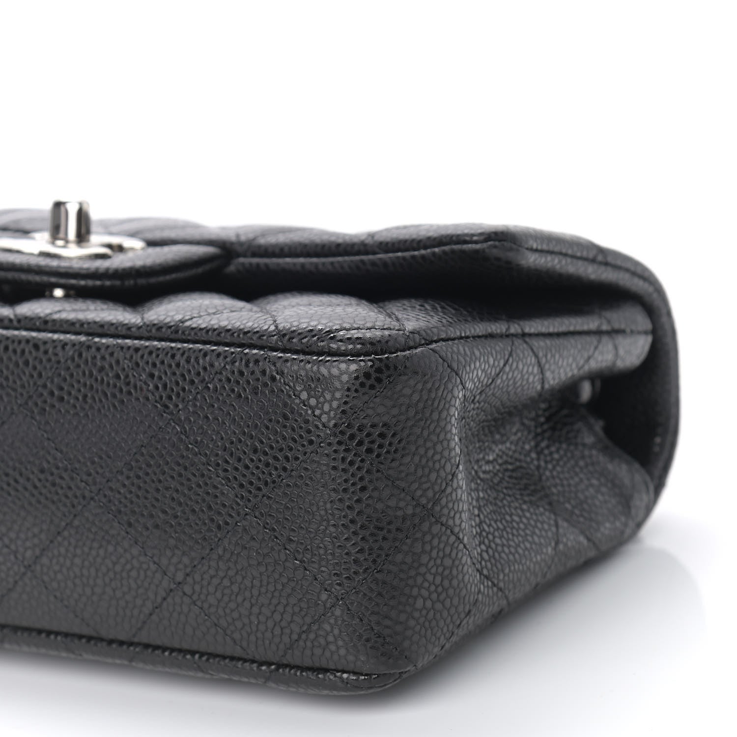 Chanel Caviar Quilted Mini Rectangular Flap Black 8 of 8
