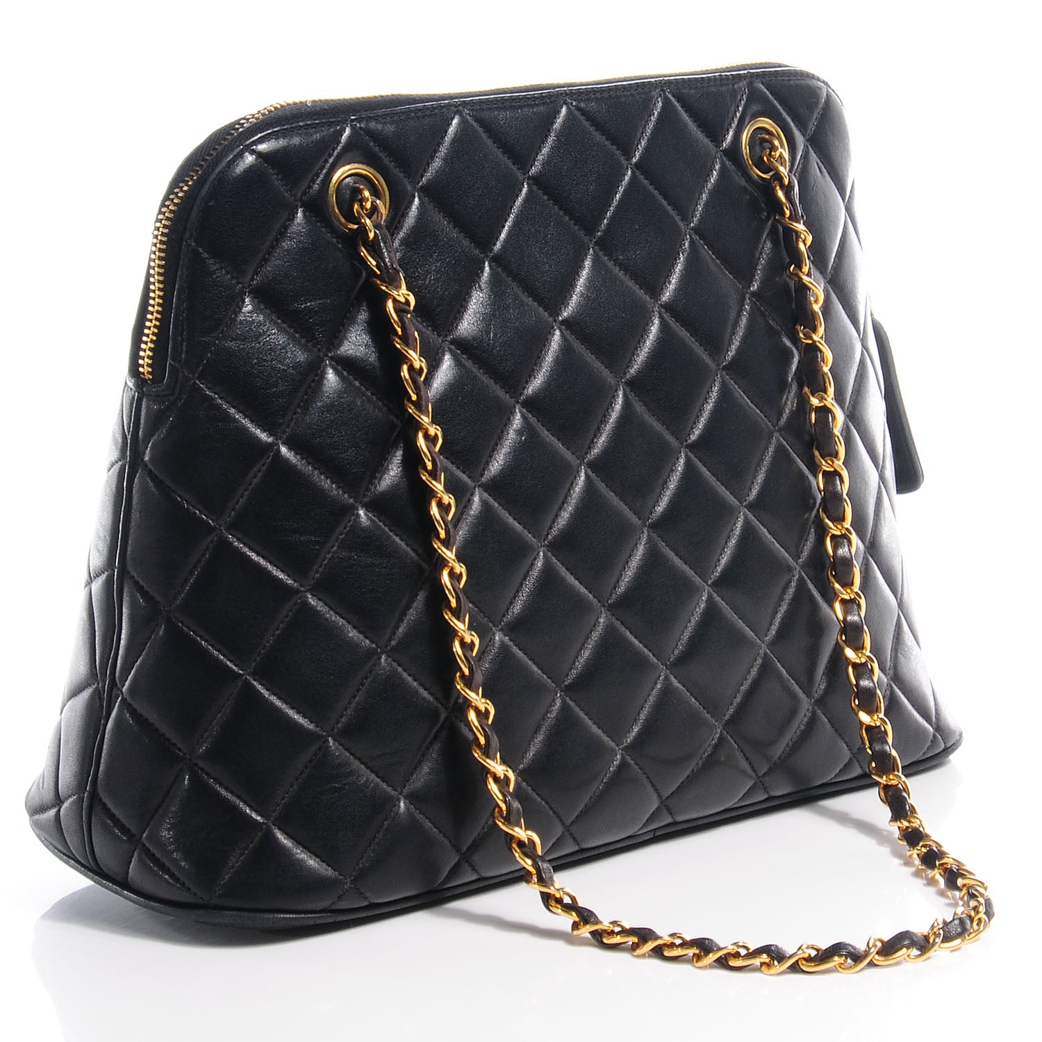 Chanel Lambskin Quilted Shoulder Bag Black 3 of 7