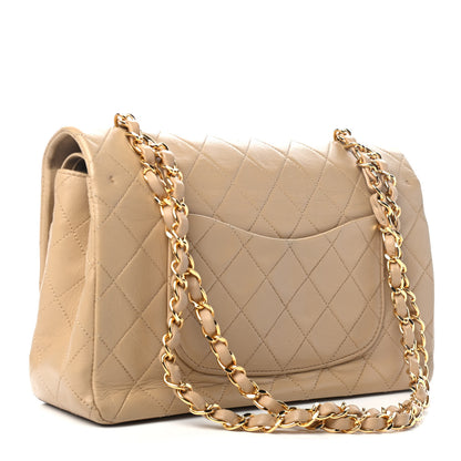 Chanel Lambskin Quilted Medium Double Flap Beige 2 of 4