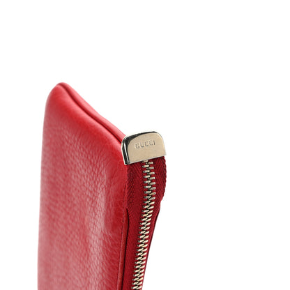 Gucci Pebbled Calfskin Soho Wristlet Vibrant Red 10 of 10