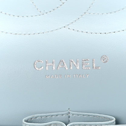 Chanel Caviar Quilted Jumbo Double Flap Light Blue 6 of 12