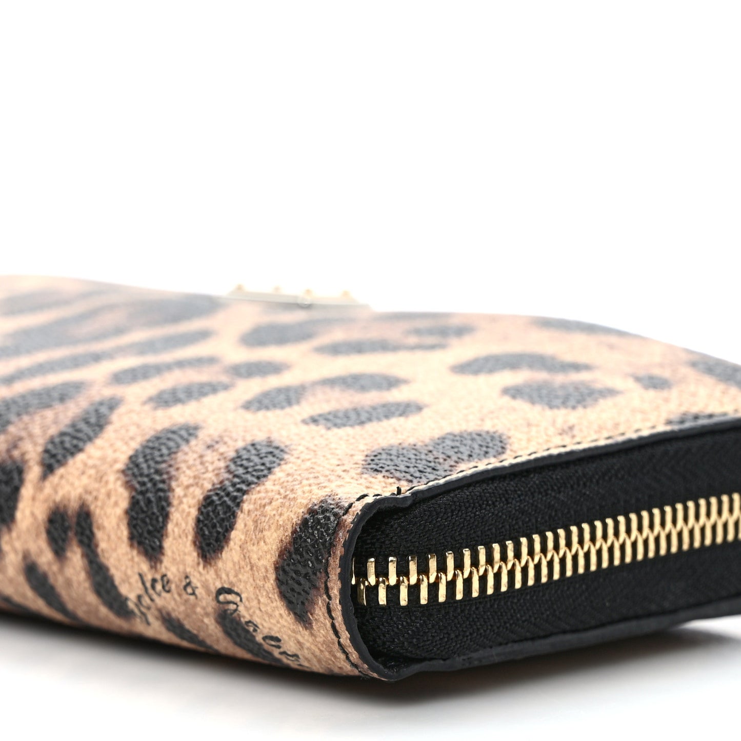 Dauphine Leopard Print Zip Around Wallet