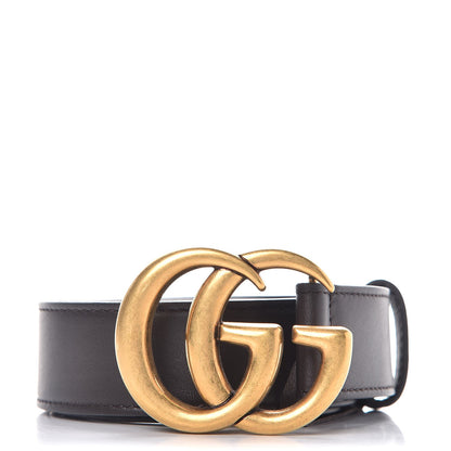 Gucci Calfskin Double G 30mm Belt 80 32 Dark Cocoa 1 of 7
