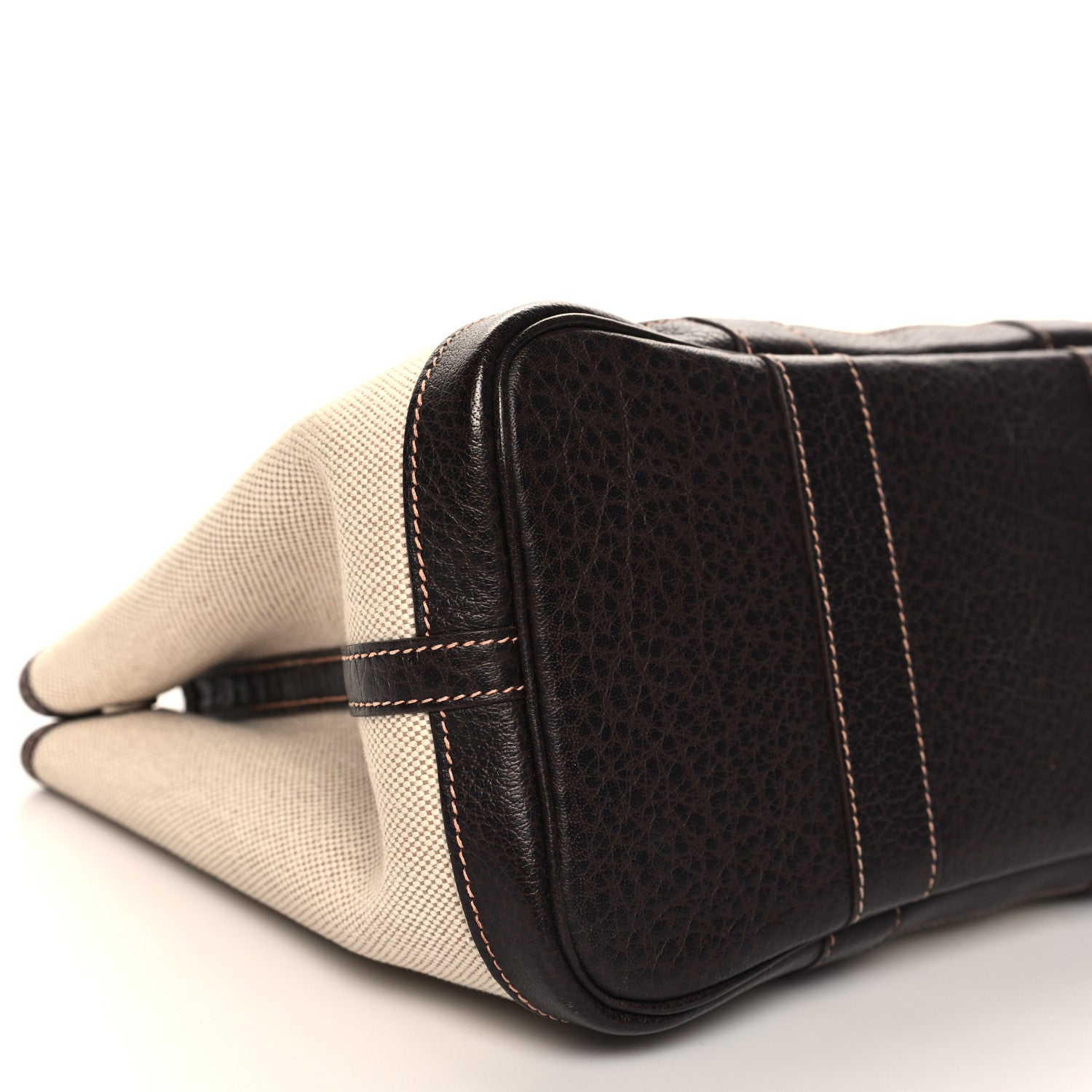 Hermes Buffle Skipper Toile Garden Party 30 TPM Marron Fonce 8 of 10