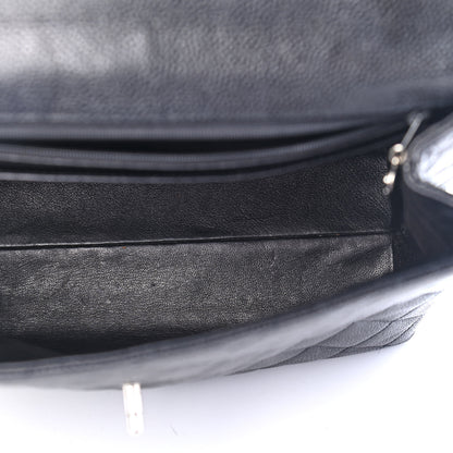 Chanel Caviar Quilted Jumbo Kelly Flap Black 5 of 10