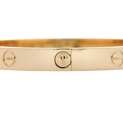 Cartier 18K Yellow Gold LOVE Bracelet 18 5 of 9