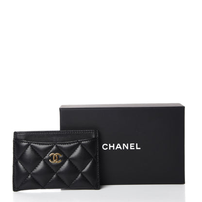 Chanel Lambskin Quilted Card Holder Black 9 of 9