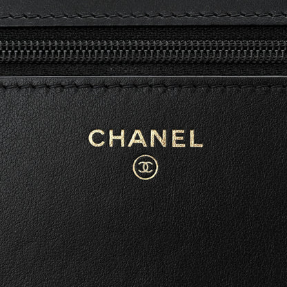Chanel Caviar Quilted Pocket Clutch With Chain WOC Black 6 of 13