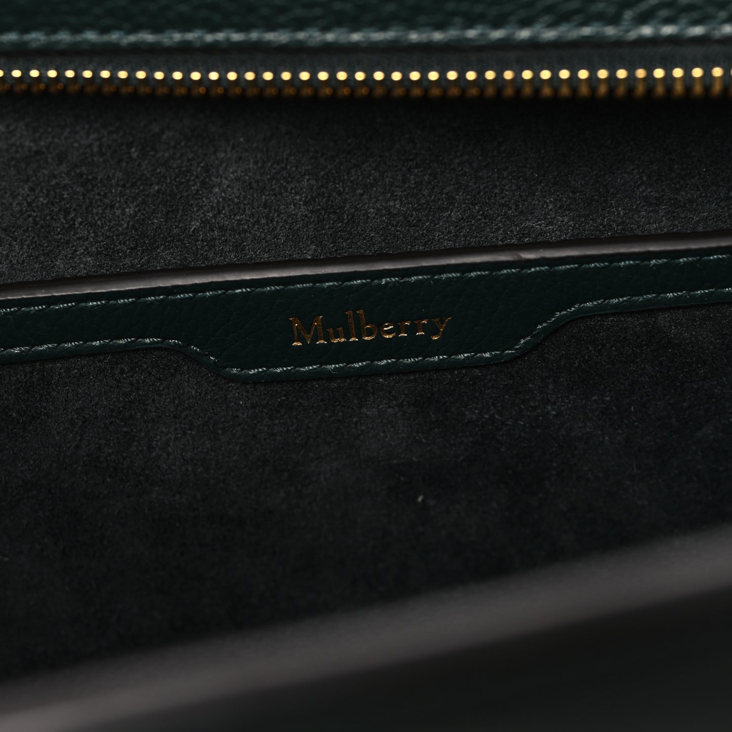 Classic Grain Small Bayswater Zip Tote Mulberry Green