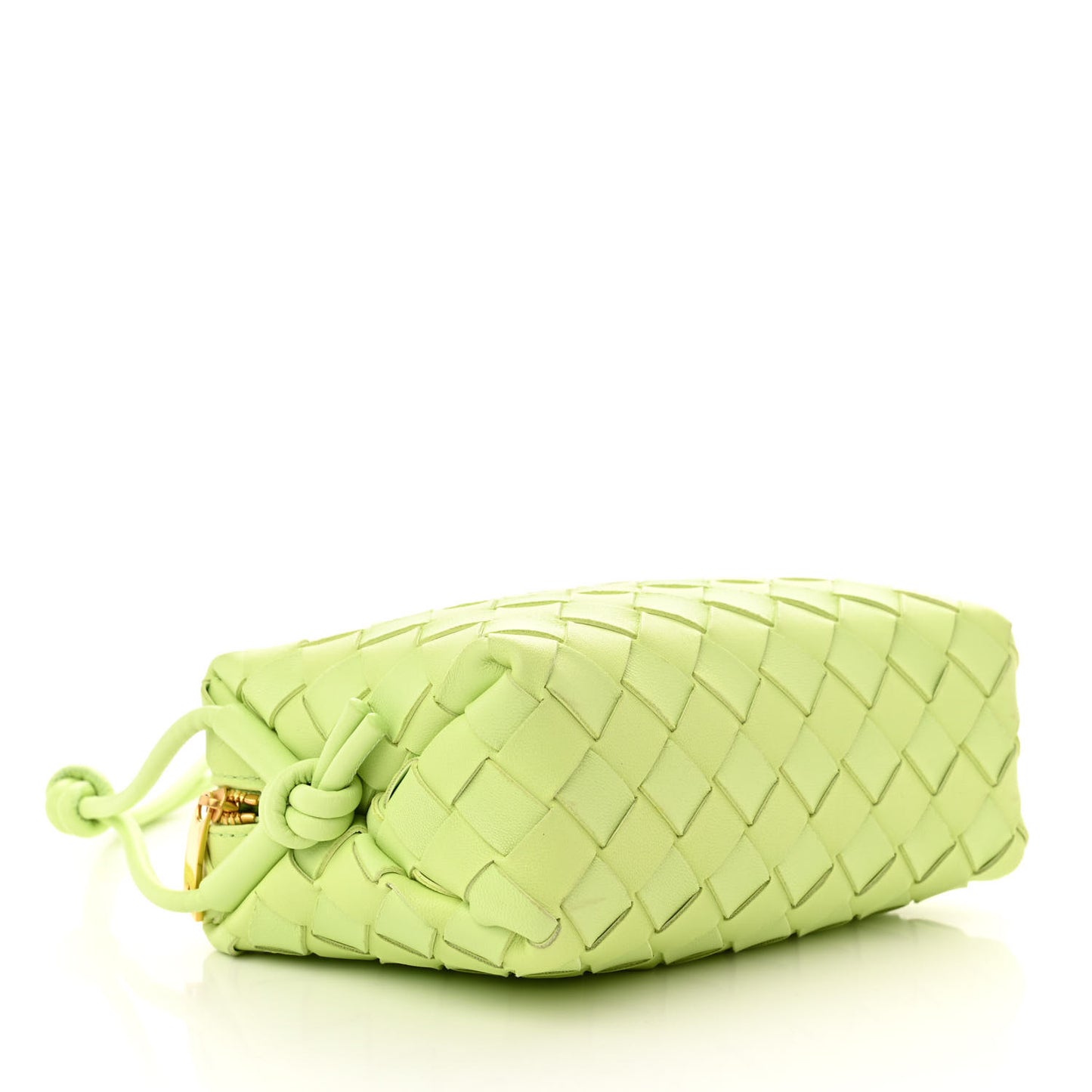Nappa Intrecciato Mini Loop Camera Bag Fennel