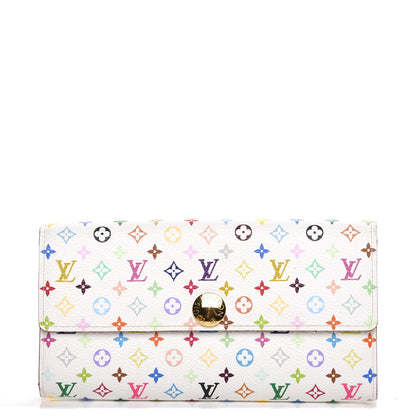 Louis Vuitton Monogram Multicolor Sarah Wallet White 1 of 7