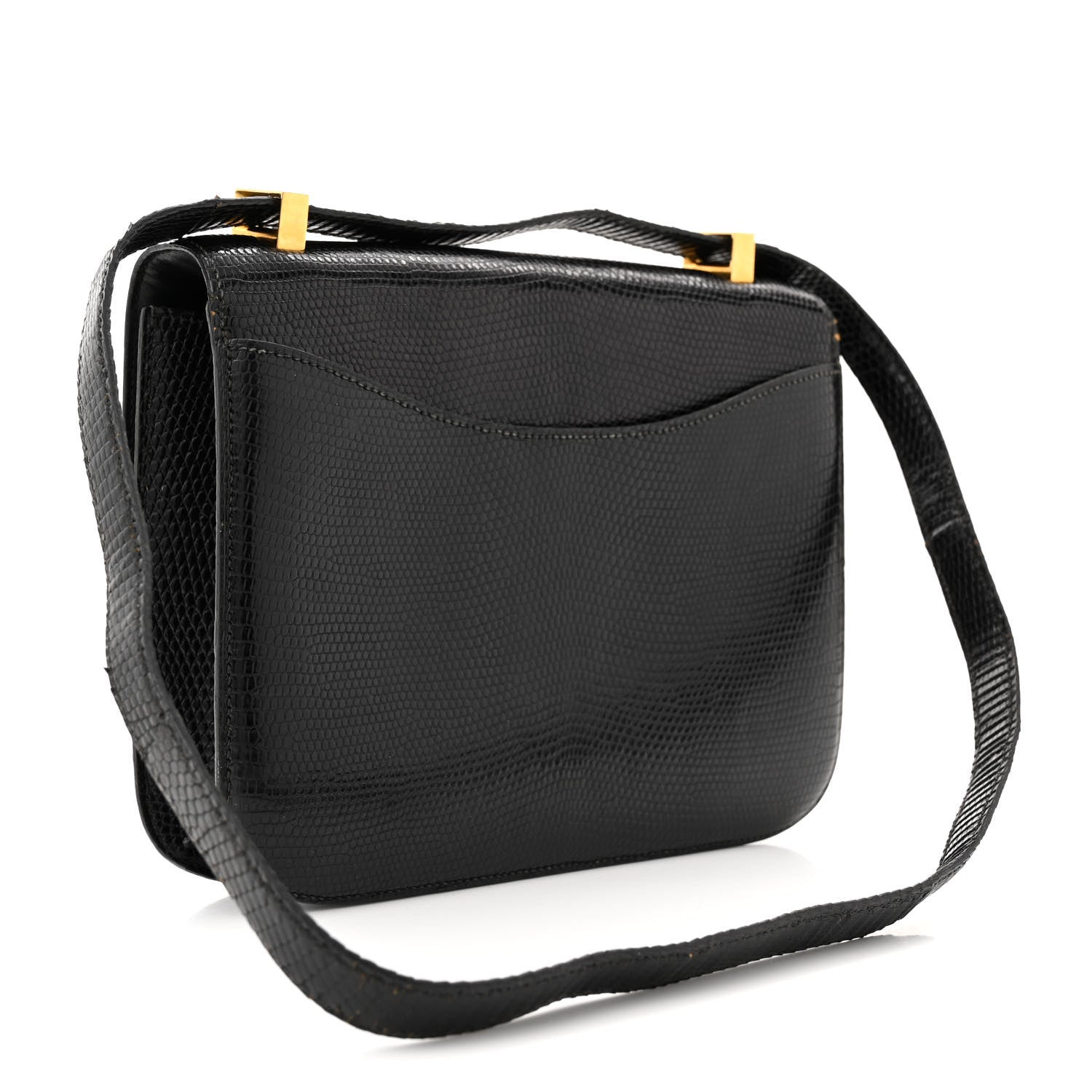 Hermes Lizard Constance 24 Black 3 of 19