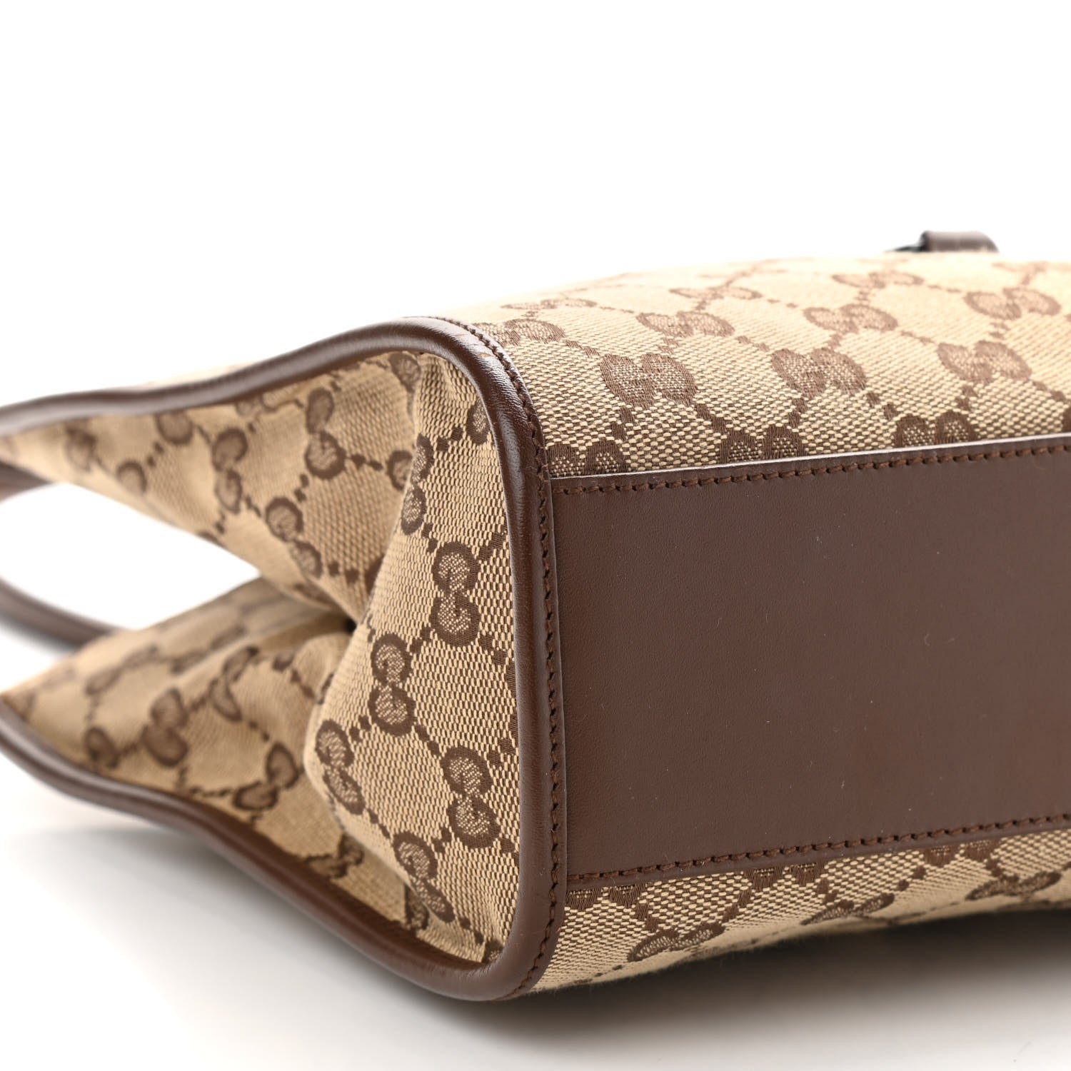 Gucci Monogram Small Bardot Shoulder Bag Dark Brown 8 of 13