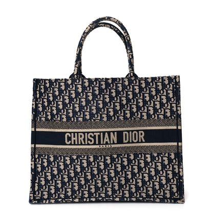 Christian Dior Oblique Book Tote Blue Multicolor 1 of 12