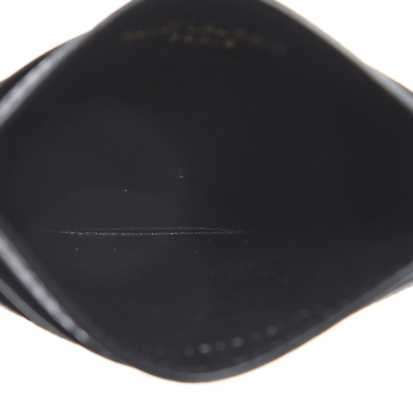 Grain De Poudre Matelasse Chevron Monogram Credit Card Case Black