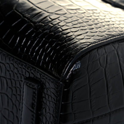 Givenchy Calfskin Crocodile Embossed Mini Antigona Black 10 of 11
