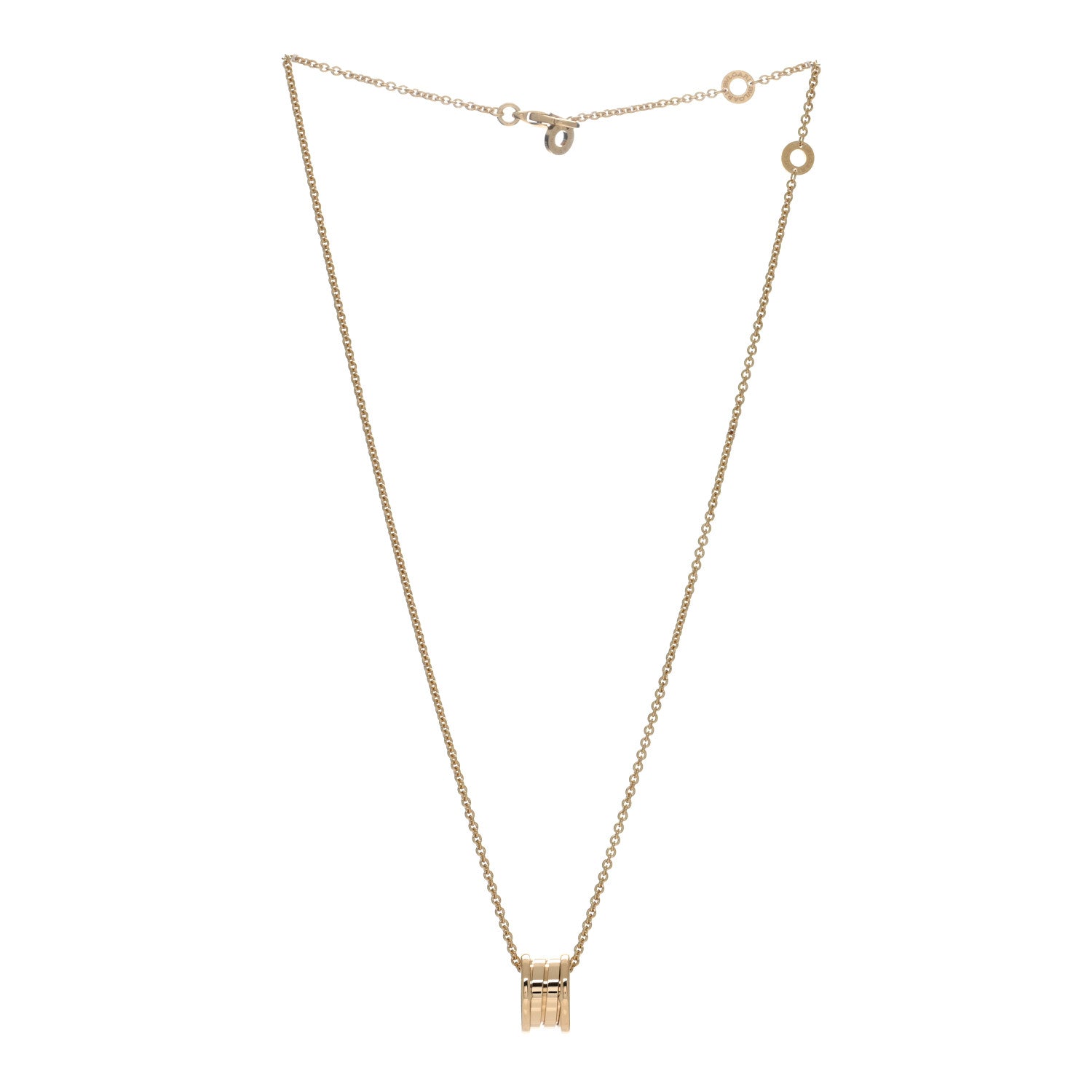 Bulgari 18K Yellow Gold B.Zero1 Pendant Necklace 2 of 4