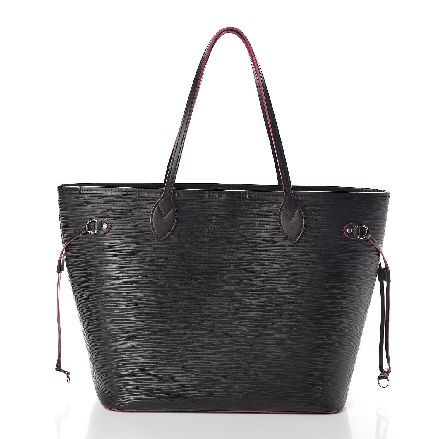 Louis Vuitton Epi Neverfull MM Black Hot Pink 3 of 15