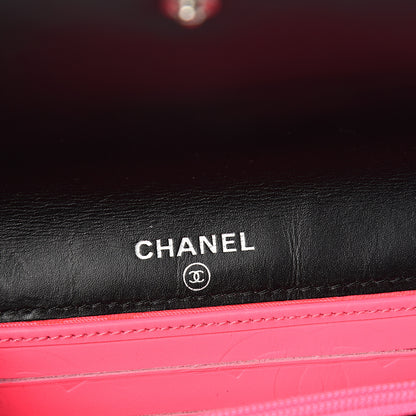 Chanel Calfskin Quilted Cambon Flap Wallet Black White 5 of 6