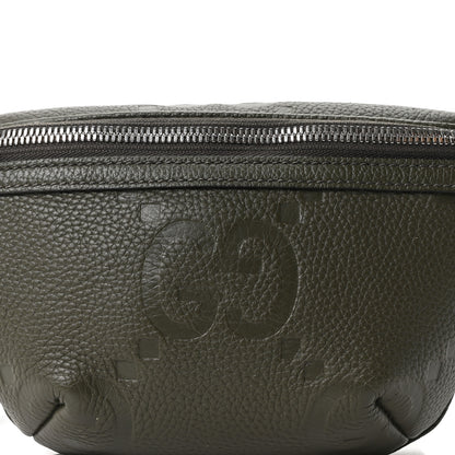 Gucci Piuma Calfskin Jumbo GG Embossed Small Belt Bag Dark Green 15 of 19