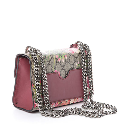 Gucci GG Supreme Monogram Blooms Small Padlock Shoulder Bag Beige Multicolor Dry Rose 2 of 7