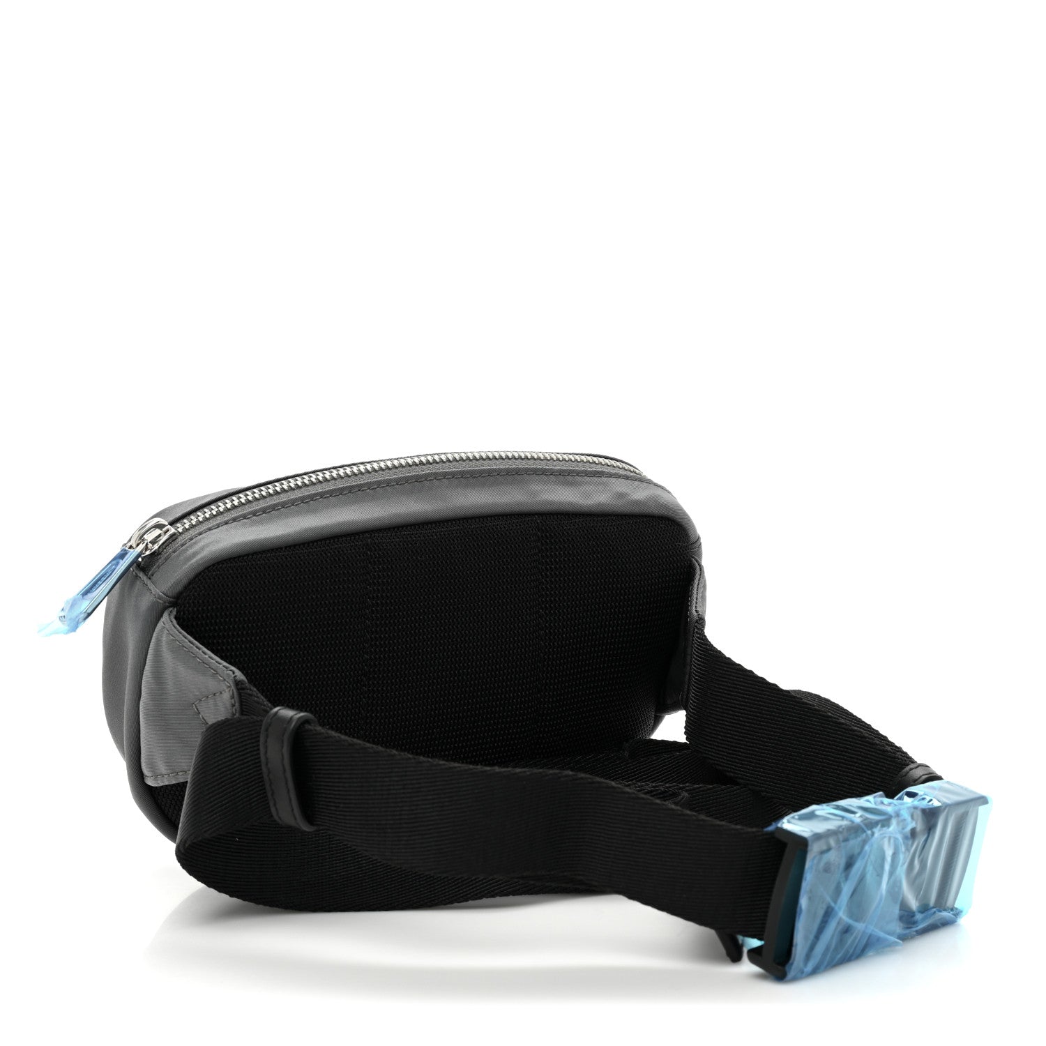 Burberry Econyl Logo Print Small Cannon Bum Bag Charcoal Grey 2 of 8