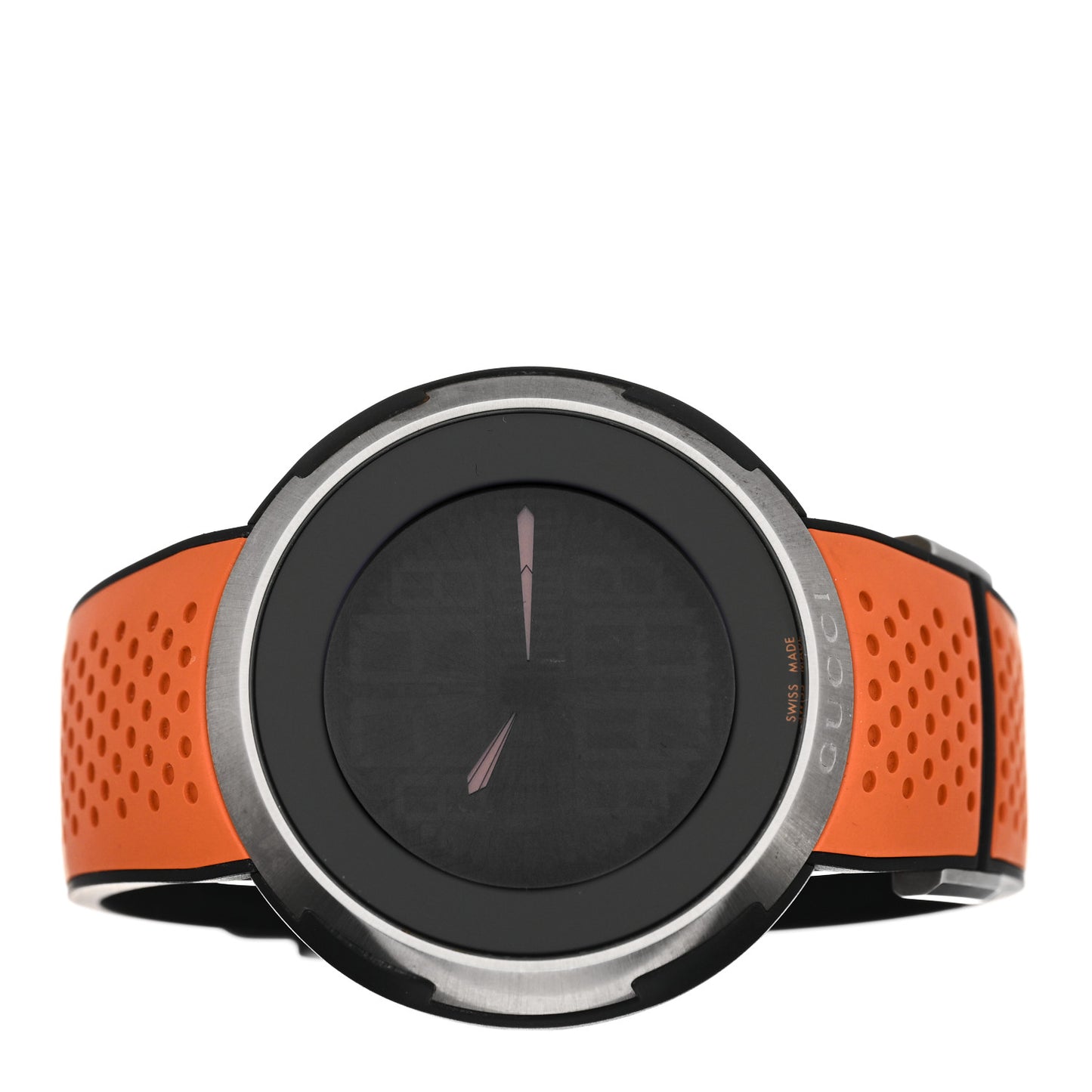 Stainless Steel Rubber 49mm Digital I-Gucci Sport Watch Black
