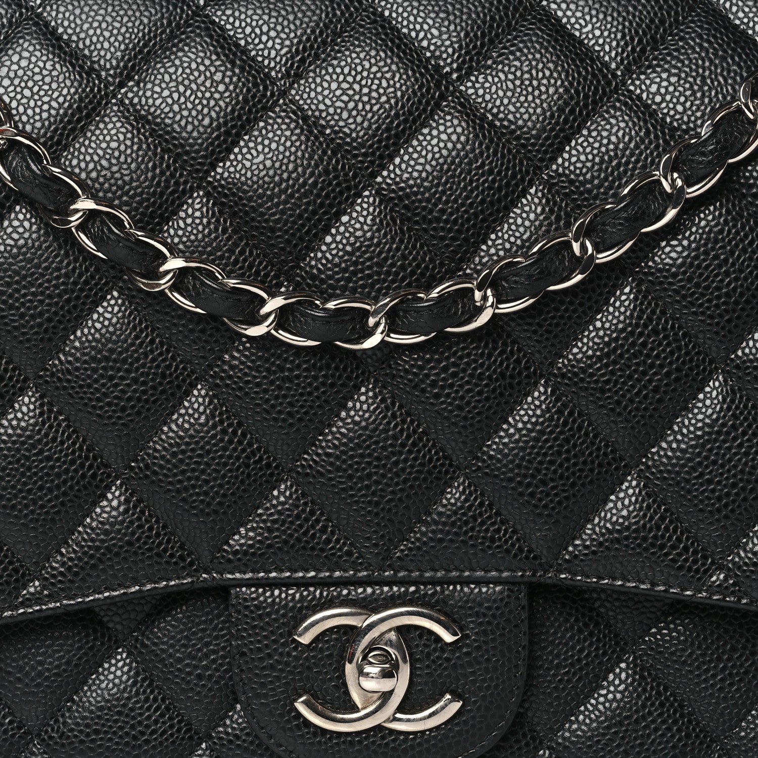 Chanel Caviar Quilted Maxi Double Flap Black 8 of 10