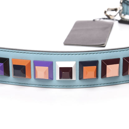 Fendi Vitello Dolce Plexiglass Bi-Color Studded Strap You Lagun Bordeaux Multicolor 3 of 4