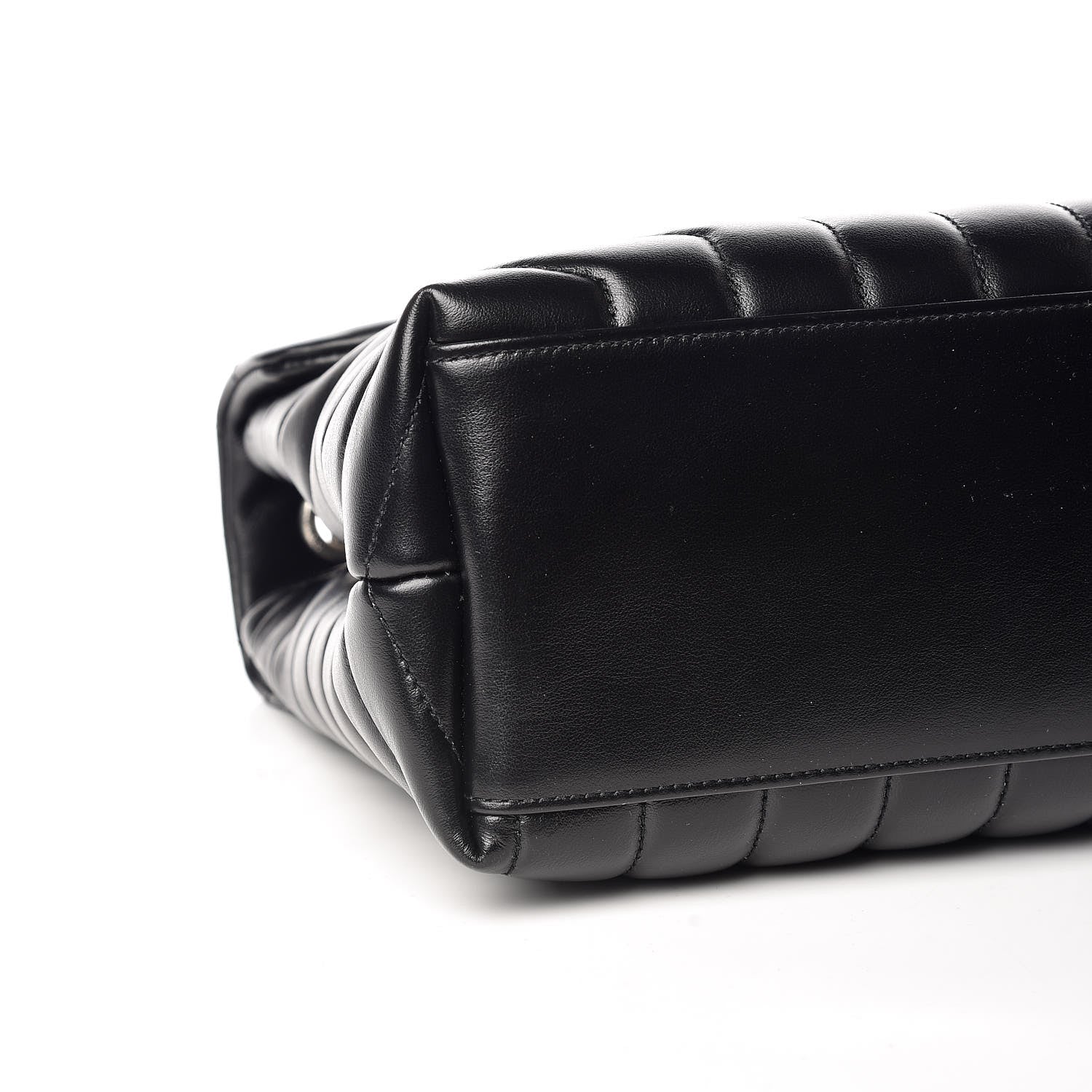 Saint Laurent Calfskin Y Quilted Monogram Medium Loulou Chain Satchel Black 6 of 12