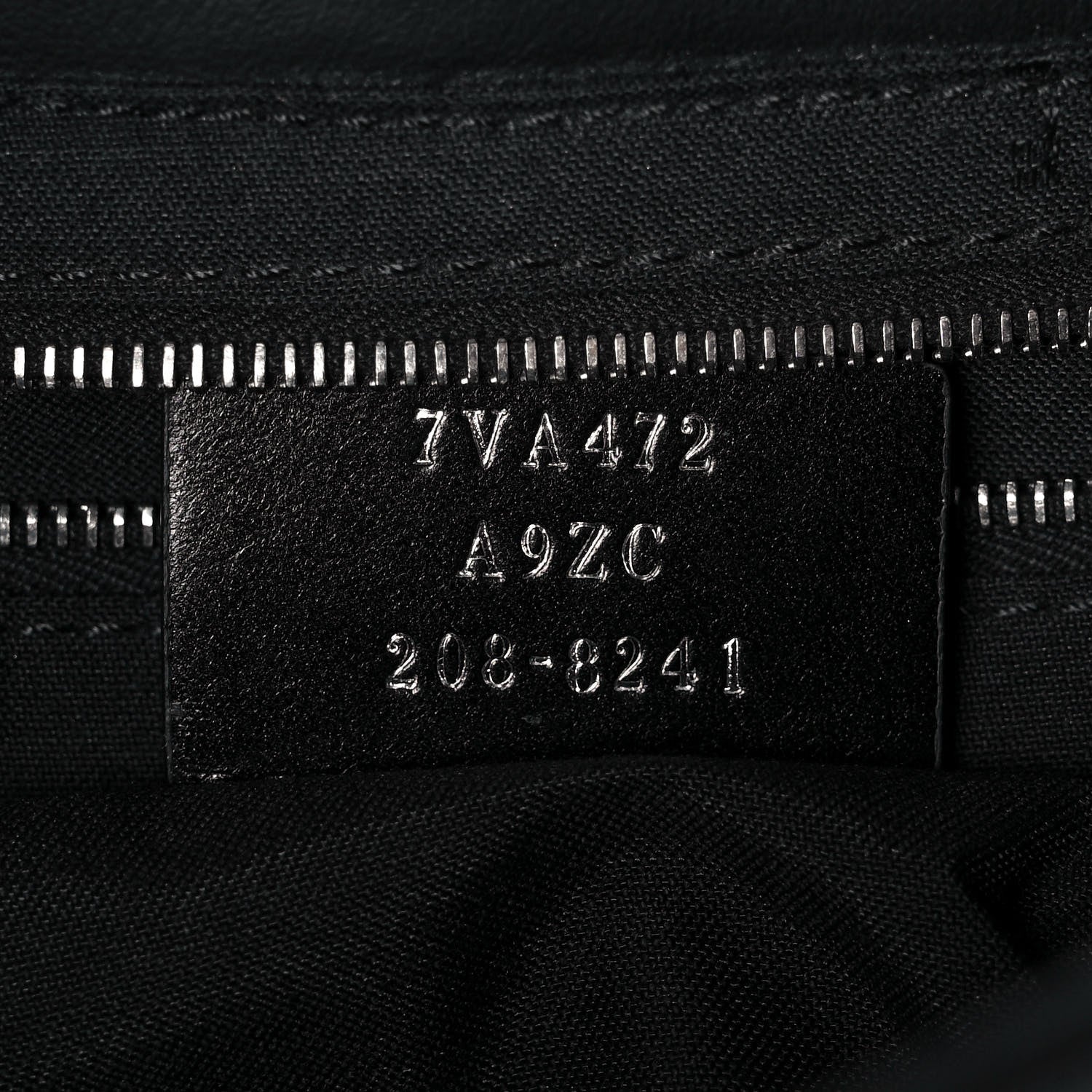 Fendi Vitello Grace FF Gradient Embossed Belt Baguette Bag Black 6 of 8