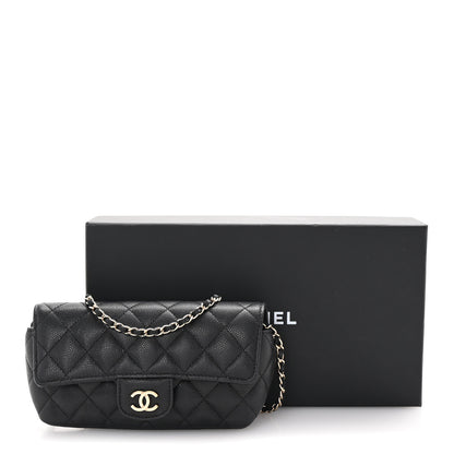 Chanel Caviar Quilted Glasses Case With Chain Black 12 of 12