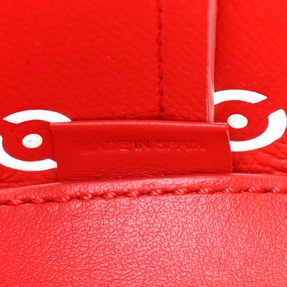 Christian Louboutin Calfskin Loubinthesky Mini Perforated Cabarock Spikes Tote Leche 7 of 10