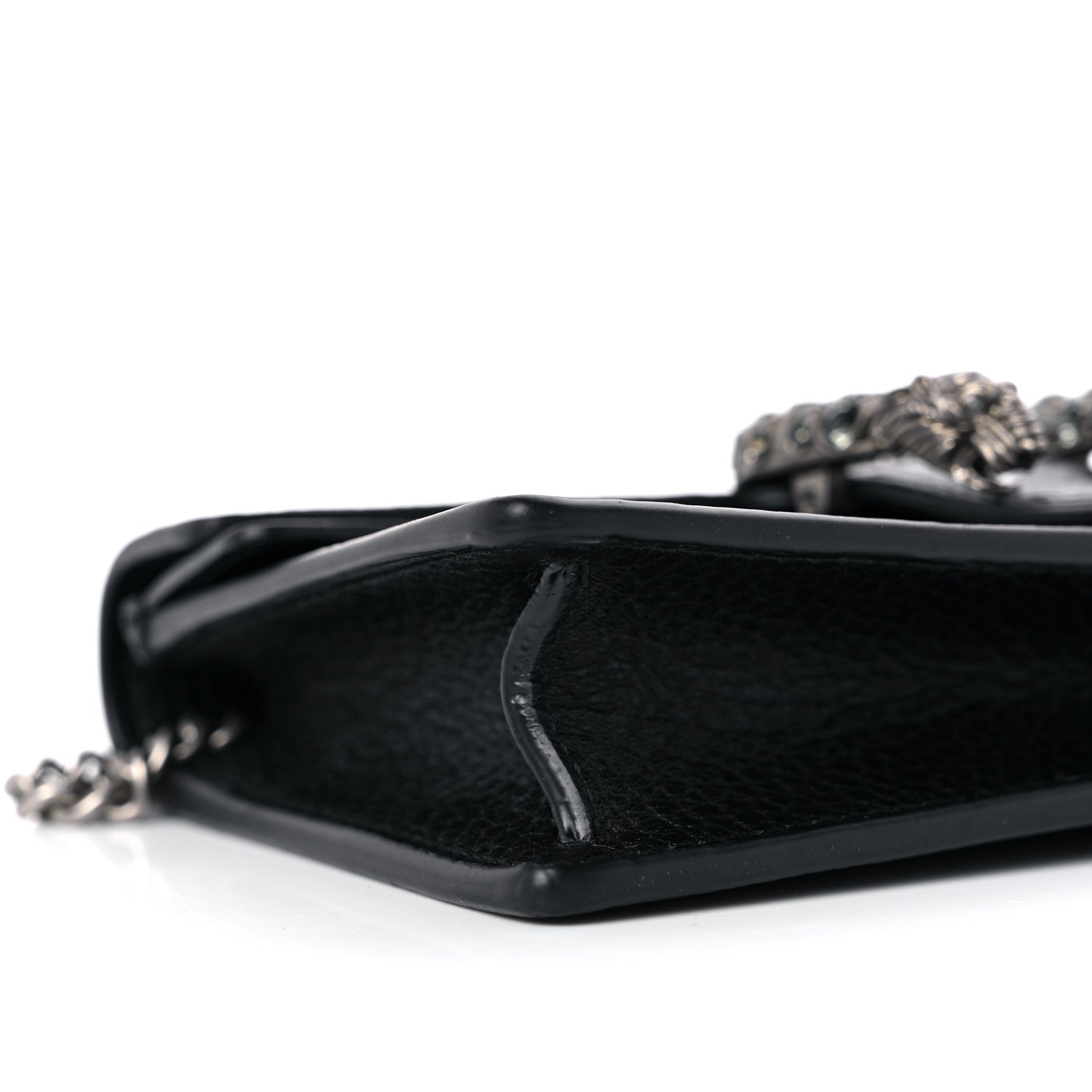Gucci Calfskin Super Mini Dionysus Shoulder Bag Black 7 of 8