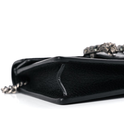 Gucci Calfskin Super Mini Dionysus Shoulder Bag Black 7 of 8