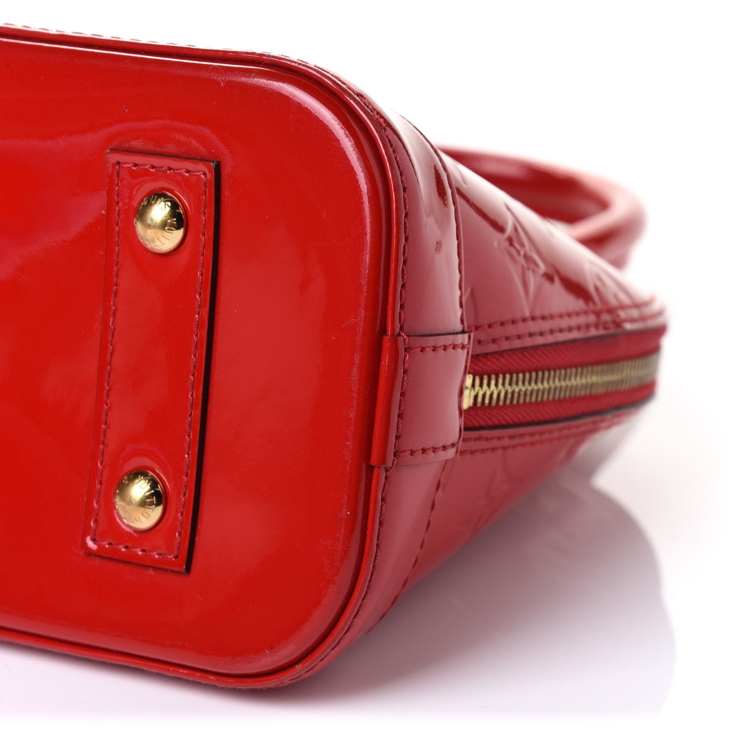 Louis Vuitton Vernis Alma BB Cherry 9 of 9