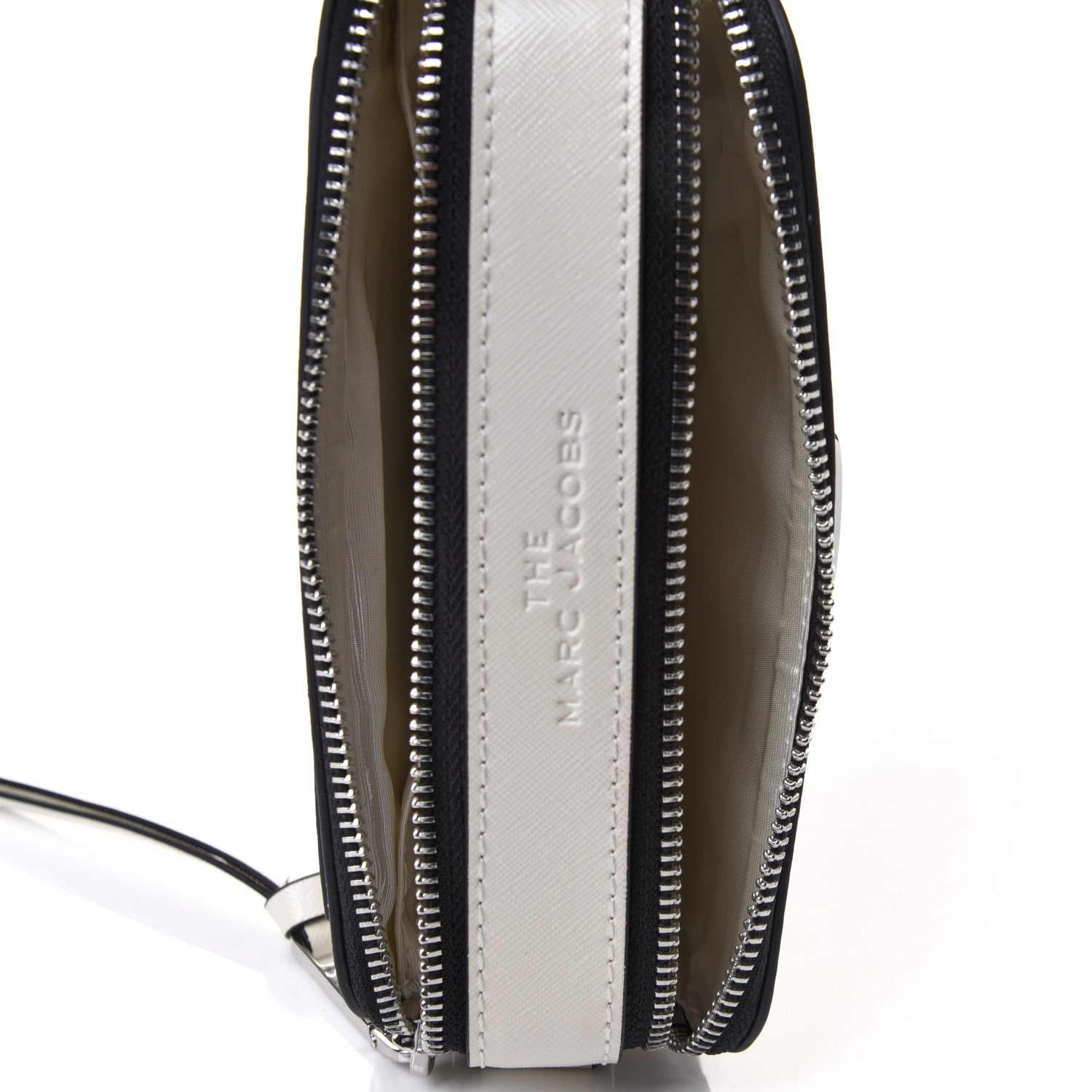 Marc Jacobs X Peanuts Saffiano Small Snoopy Snapshot Camera Bag White Black 5 of 11